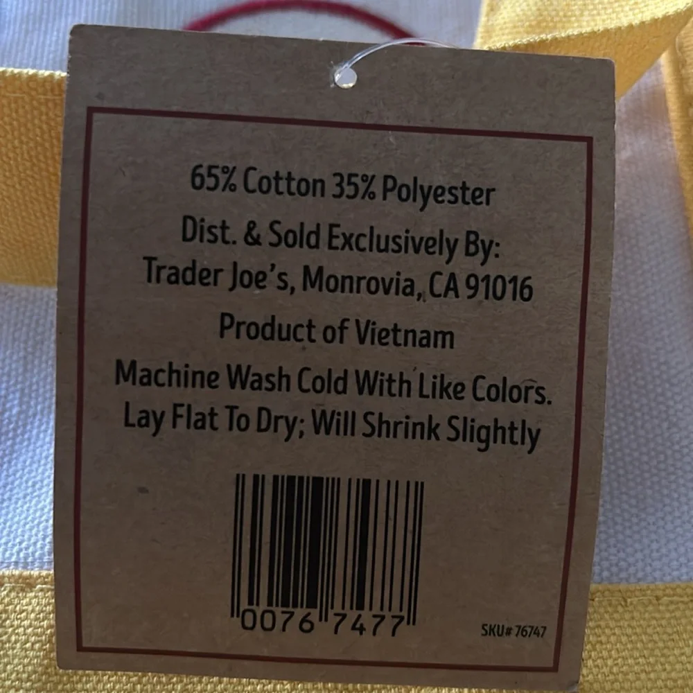 Trader Joe’s Mini Canvas Tote